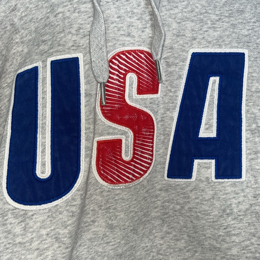 Grey H&M USA Hoodie Men’s Size Large - Picture 2 of 7